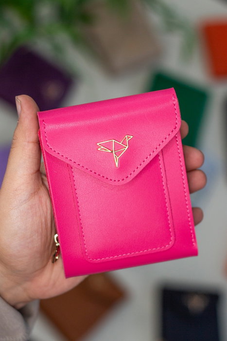 Zoozie Bags Billetera Fucsia para Mujer en Cuero PU